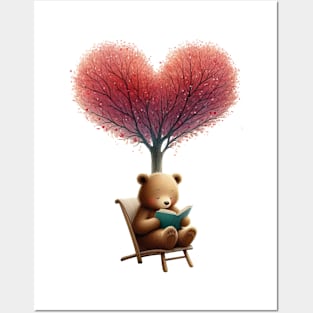 Valentine Love Bear Posters and Art